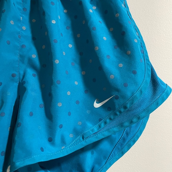 Nike Blue Dots Dr-Fit Running Shorts Sz S - Picture 2 of 5